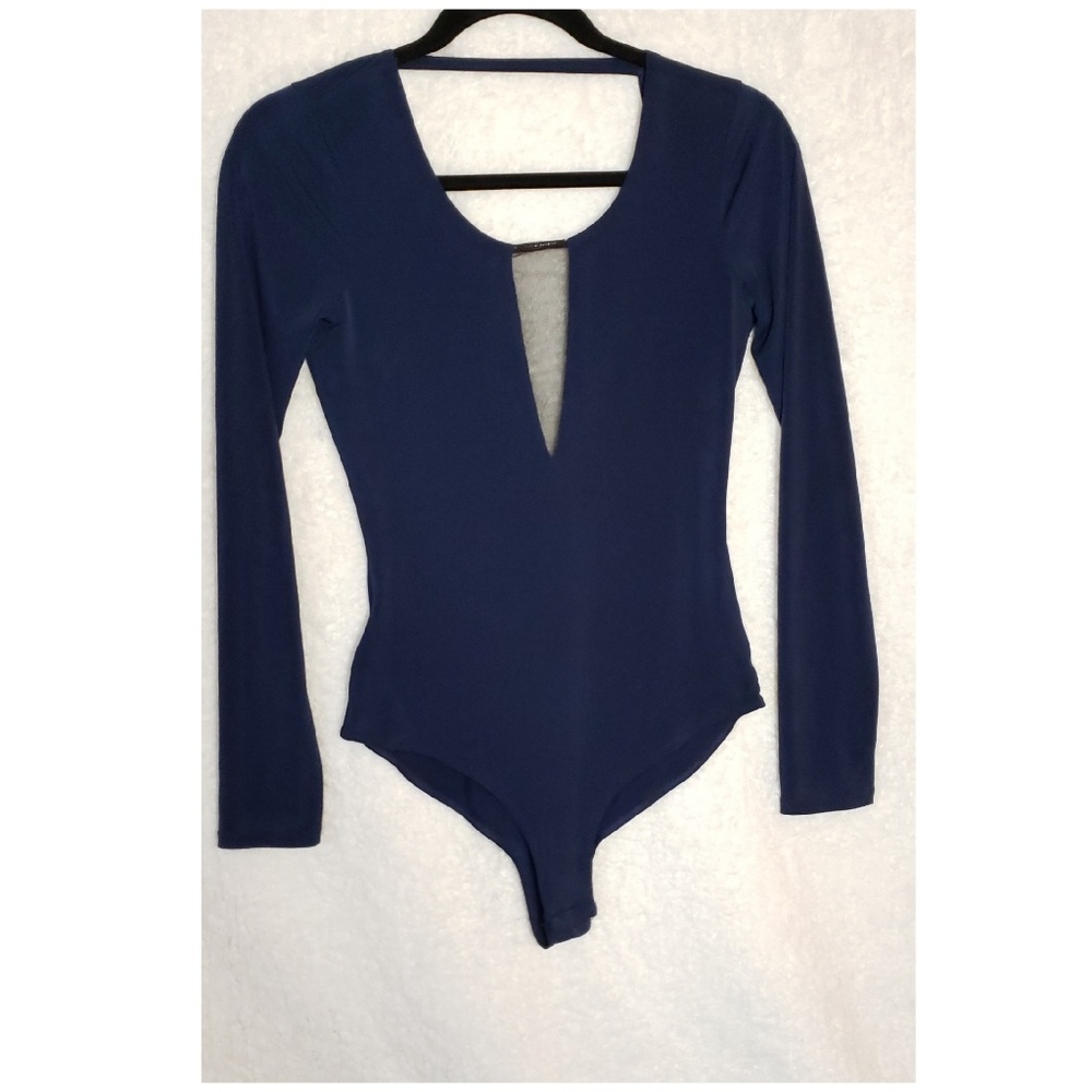 BCBGeneration | Long Sleeve Navy Bodysuit